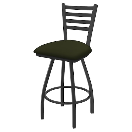Holland Bar Stool Co 36" Swivel X-Tall Bar Stool, Pewter Finish, Canter Pine Seat X410